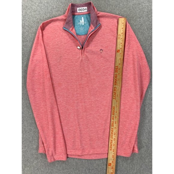 Johnnie-O 1/4 Zip‎ Long Sleeve Golf Pullover Shirt (Women's Small) Pink - Picture 6 of 13